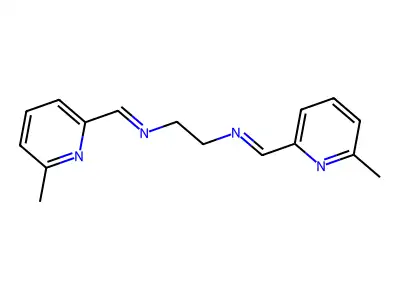 N1,N2-Bis[(6-methyl-2-pyridinyl)methylene]-1,2-ethanediamine structure