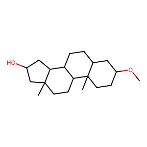 3-Methoxyandrostan-16-ol structure