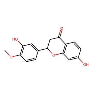 Flavanone, 3',7-dihydroxy-4'-methoxy- structure