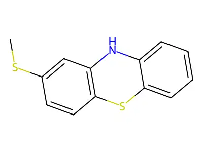 10H-Phenothiazine, 2-(methylthio)- structure