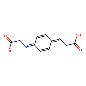 2-[[4-(Carboxymethylimino)cyclohexa-2,5-dien-1-ylidene]amino]acetic acid structure
