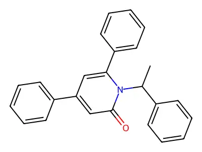 4,6-Diphenyl-1-(1-phenylethyl)pyridin-2-one structure