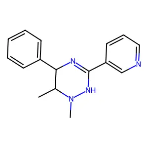 1,6-Dimethyl-5-phenyl-3-(pyridin-3-yl)-1,2,5,6-tetrahydro-1,2,4-triazine structure