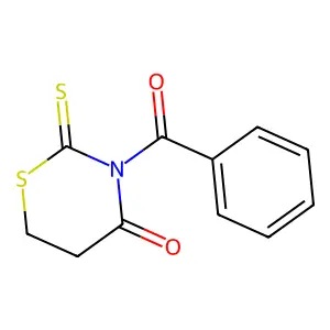 3-Benzoyl-2-sulfanylidene-1,3-thiazinan-4-one structure
