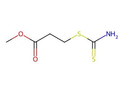 Methyl 3-carbamothioylsulfanylpropanoate structure