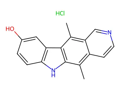 9-Hydroxyellipticine hydrochloride structure