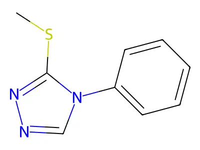 3-(methylsulfanyl)-4-phenyl-4H-1,2,4-triazole structure