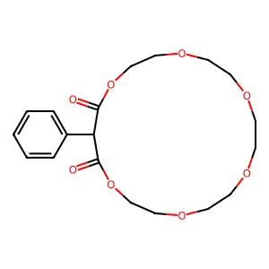 18-Phenyl-1,4,7,10,13,16-hexaoxacyclononadecane-17,19-dione structure