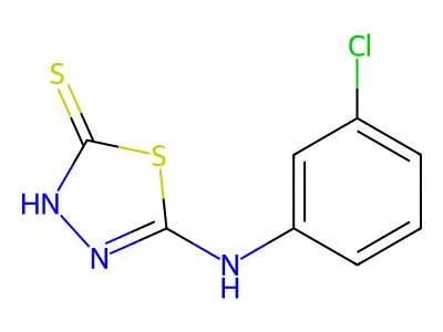 5-[(3-Chlorophenyl)amino]-1,3,4-thiadiazole-2-thiol structure