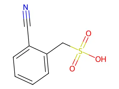(2-cyanophenyl)methanesulfonic Acid structure