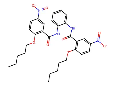 5-Nitro-N-(2-((5-nitro-2-(pentyloxy)benzoyl)amino)phenyl)-2-(pentyloxy)benzamide structure