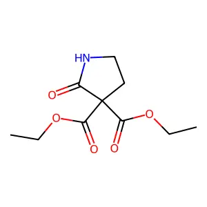 3,3-Pyrrolidinedicarboxylic acid, 2-oxo-, diethyl ester structure