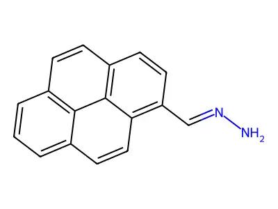 1-Pyrenecarboxaldehyde hydrazone structure
