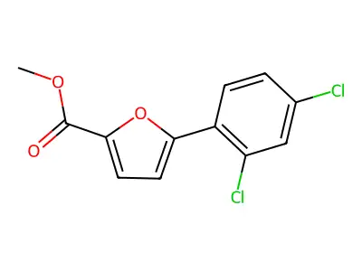 Methyl 5-(2,4-dichlorophenyl)furan-2-carboxylate structure
