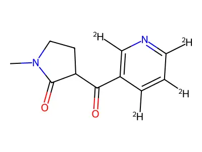 (R,S)-1-Methyl-3-nicotinoylpyrrolidone structure