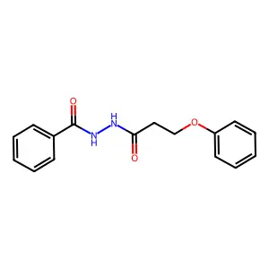 N'-(3-phenoxypropanoyl)benzohydrazide structure