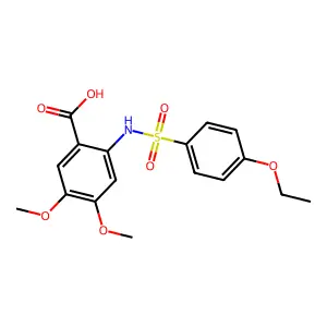 2-(4-Ethoxybenzenesulfonamido)-4,5-dimethoxybenzoic acid structure