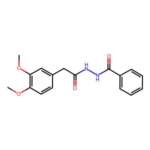 N'-[2-(3,4-dimethoxyphenyl)acetyl]benzohydrazide structure