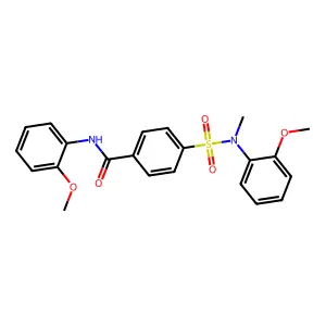 N-(2-methoxyphenyl)-4-[(2-methoxyphenyl)-methylsulfamoyl]benzamide structure