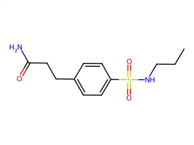 3-[4-(Propylsulfamoyl)phenyl]propanamide structure