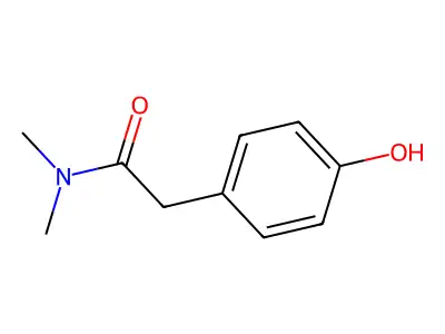 2-(4-hydroxyphenyl)-N,N-dimethylacetamide structure