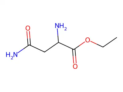 Ethyl 2-amino-3-carbamoylpropanoate structure