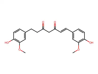 5-Hydroxy-1,7-bis(4-hydroxy-3-methoxyphenyl)-4,6-heptadiene-3-one structure