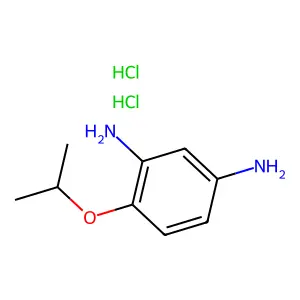 1,3-Benzenediamine, 4-(1-methylethoxy)-, dihydrochloride structure