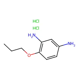 1,3-Benzenediamine, 4-propoxy-, dihydrochloride structure