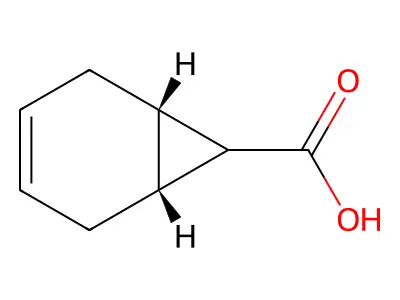 (1R,6S,7R)-bicyclo[4.1.0]hept-3-ene-7-carboxylic acid structure