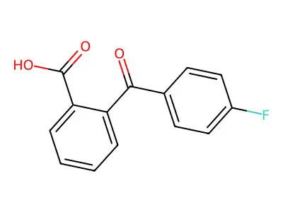 2-(4-氟苯甲酰)苯甲酸 structure