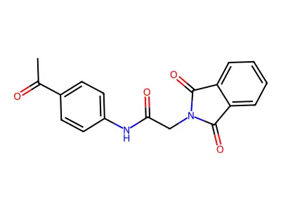 2H-Isoindole-2-acetamide, N-(4-acetylphenyl)-1,3-dihydro-1,3-dioxo- structure