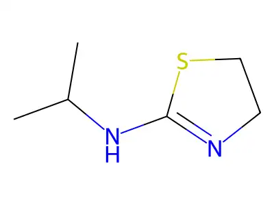 N-(propan-2-yl)-4,5-dihydro-1,3-thiazol-2-amine structure
