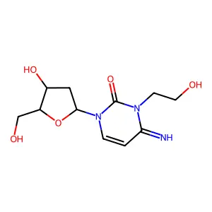 Cytidine, 2'-deoxy-3-(2-hydroxyethyl)- structure