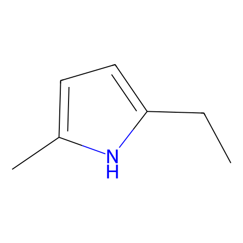 1H-Pyrrole, 2-ethyl-5-methyl structure