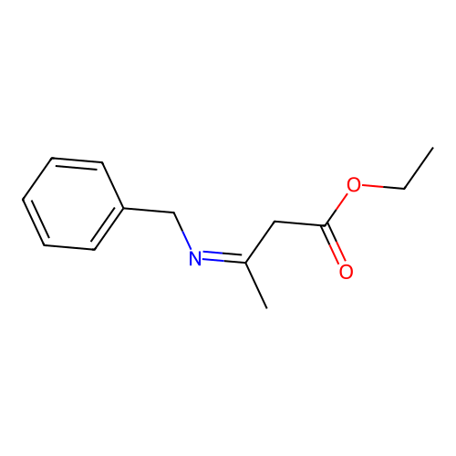 Ethyl 3-benzyliminobutanoate structure
