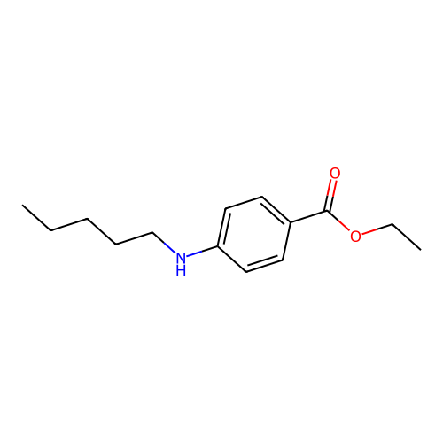 Ethyl 4-(pentylamino)benzoate structure