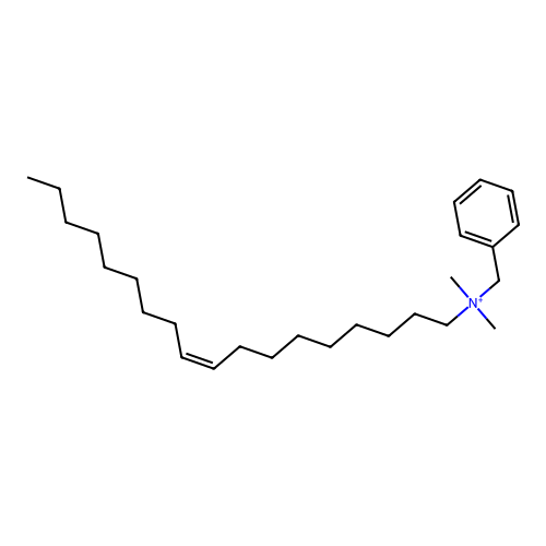 Benzenemethanaminium, N,N-dimethyl-N-(9Z)-9-octadecenyl- structure