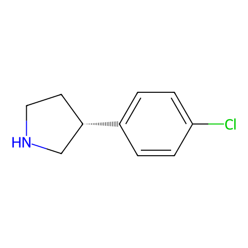 (3R)-3-(4-Chlorophenyl)pyrrolidine structure