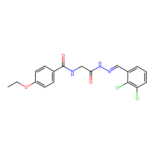 N-(2-(2-(2,3-Dichlorobenzylidene)hydrazino)-2-oxoethyl)-4-ethoxybenzamide structure