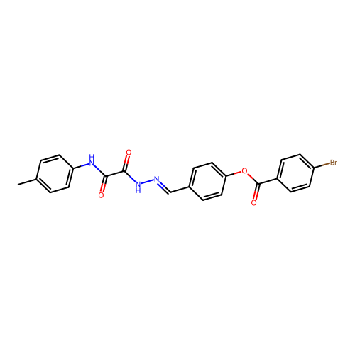 4-(2-(Oxo(4-toluidino)acetyl)carbohydrazonoyl)phenyl 4-bromobenzoate structure