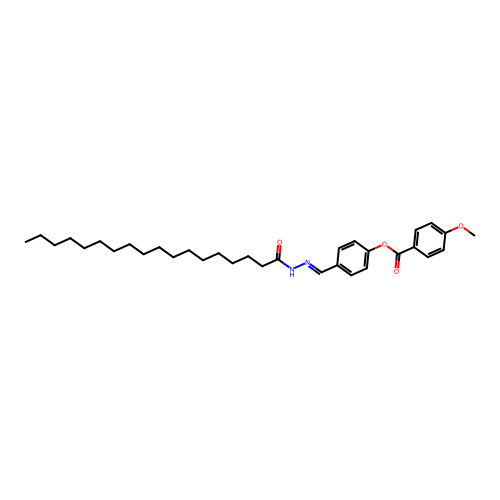 [4-[(Octadecanoylhydrazinylidene)methyl]phenyl] 4-methoxybenzoate structure