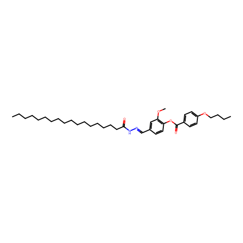 [2-Methoxy-4-[(octadecanoylhydrazinylidene)methyl]phenyl] 4-butoxybenzoate structure