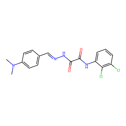 N-(2,3-Dichloro-PH)-2-(2-(4-(dimethylamino)benzylidene)hydrazino)-2-oxoacetamide structure