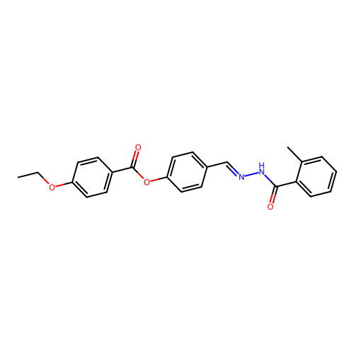 [4-[[(2-Methylbenzoyl)hydrazinylidene]methyl]phenyl] 4-ethoxybenzoate structure
