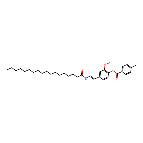 [2-Methoxy-4-[(octadecanoylhydrazinylidene)methyl]phenyl] 4-methylbenzoate structure
