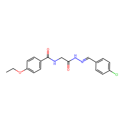 N-(2-(2-(4-Chlorobenzylidene)hydrazino)-2-oxoethyl)-4-ethoxybenzamide structure