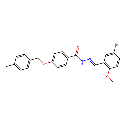 N'-(5-Bromo-2-methoxybenzylidene)-4-((4-methylbenzyl)oxy)benzohydrazide structure