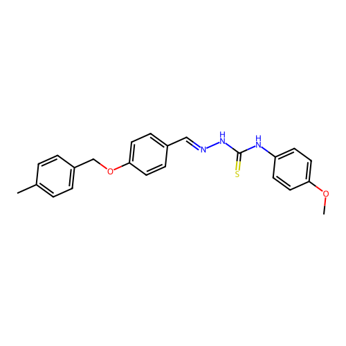 4-((4-Methylbenzyl)oxy)benzaldehyde N-(4-methoxyphenyl)thiosemicarbazone structure