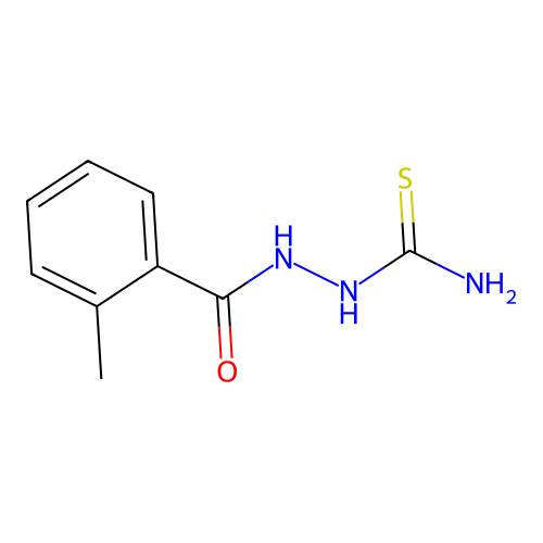 2-[(2-Methylphenyl)carbonyl]hydrazinecarbothioamide structure